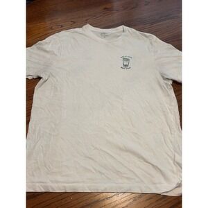 J.Crew Mens Give It Your‎ Best Shot Graphic T-Shirt Off-White Large Tequila Shot